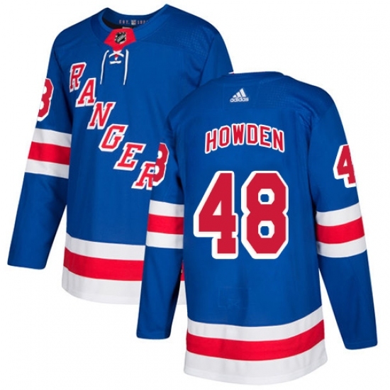 Youth Adidas New York Rangers #48 Brett Howden Premier Royal Blue Home NHL Jersey Youth Adidas New York Rangers #48 Brett Howden Premier Royal Blue Home NHL Jersey