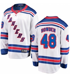 Youth New York Rangers #48 Brett Howden Fanatics Branded White Away Breakaway NHL Jersey Youth New York Rangers #48 Brett Howden Fanatics Branded White Away Breakaway NHL Jersey