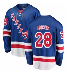 Men's New York Rangers #28 Chris Bigras Fanatics Branded Royal Blue Home Breakaway NHL Jersey Men's New York Rangers #28 Chris Bigras Fanatics Branded Royal Blue Home Breakaway NHL Jersey