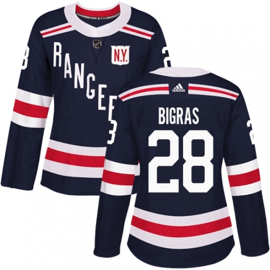 Women's Adidas New York Rangers #28 Chris Bigras Authentic Navy Blue 2018 Winter Classic NHL Jersey Women's Adidas New York Rangers #28 Chris Bigras Authentic Navy Blue 2018 Winter Classic NHL Jersey