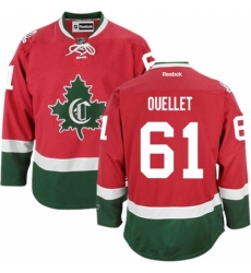Men's Reebok Montreal Canadiens #61 Xavier Ouellet Authentic Red New CD NHL Jersey