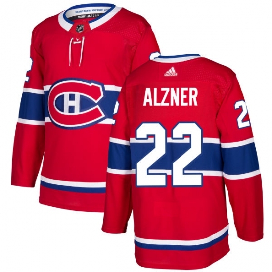 Youth Adidas Montreal Canadiens #22 Karl Alzner Premier Red Home NHL Jersey Youth Adidas Montreal Canadiens #22 Karl Alzner Premier Red Home NHL Jersey