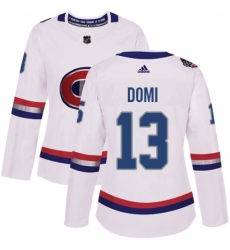 Women's Adidas Montreal Canadiens #13 Max Domi Authentic White 2017 100 Classic NHL Jersey Women's Adidas Montreal Canadiens #13 Max Domi Authentic White 2017 100 Classic NHL Jersey