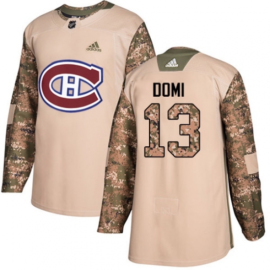 Youth Adidas Montreal Canadiens #13 Max Domi Authentic Camo Veterans Day Practice NHL Jersey Youth Adidas Montreal Canadiens #13 Max Domi Authentic Camo Veterans Day Practice NHL Jersey