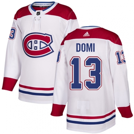 Youth Adidas Montreal Canadiens #13 Max Domi Authentic White Away NHL Jersey Youth Adidas Montreal Canadiens #13 Max Domi Authentic White Away NHL Jersey