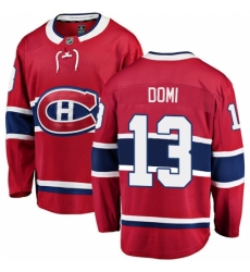 Youth Montreal Canadiens #13 Max Domi Authentic Red Home Fanatics Branded Breakaway NHL Jersey Youth Montreal Canadiens #13 Max Domi Authentic Red Home Fanatics Branded Breakaway NHL Jersey