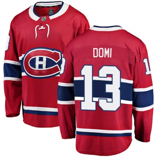 Youth Montreal Canadiens #13 Max Domi Authentic Red Home Fanatics Branded Breakaway NHL Jersey Youth Montreal Canadiens #13 Max Domi Authentic Red Home Fanatics Branded Breakaway NHL Jersey