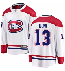 Youth Montreal Canadiens #13 Max Domi Authentic White Away Fanatics Branded Breakaway NHL Jersey Youth Montreal Canadiens #13 Max Domi Authentic White Away Fanatics Branded Breakaway NHL Jersey