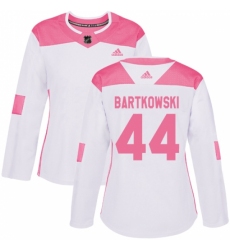 Women's Adidas Minnesota Wild #44 Matt Bartkowski Authentic White Pink Fashion NHL Jersey Women's Adidas Minnesota Wild #44 Matt Bartkowski Authentic White Pink Fashion NHL Jersey