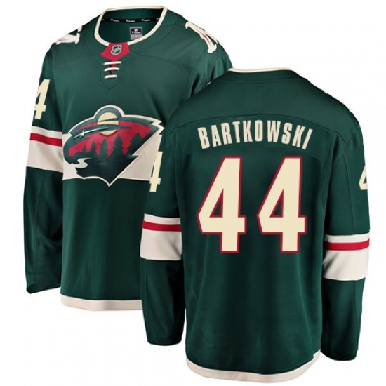 Youth Minnesota Wild #44 Matt Bartkowski Authentic Green Home Fanatics Branded Breakaway NHL Jersey Youth Minnesota Wild #44 Matt Bartkowski Authentic Green Home Fanatics Branded Breakaway NHL Jersey