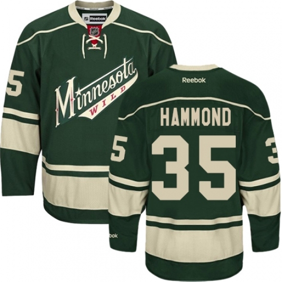 Men's Reebok Minnesota Wild #35 Andrew Hammond Premier Green Third NHL Jersey Men's Reebok Minnesota Wild #35 Andrew Hammond Premier Green Third NHL Jersey