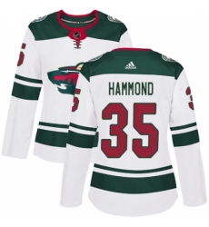 Women's Adidas Minnesota Wild #35 Andrew Hammond Authentic White Away NHL Jersey Women's Adidas Minnesota Wild #35 Andrew Hammond Authentic White Away NHL Jersey