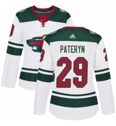 Women's Adidas Minnesota Wild #29 Greg Pateryn Authentic White Away NHL Jersey