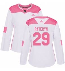 Women's Adidas Minnesota Wild #29 Greg Pateryn Authentic White Pink Fashion NHL Jersey