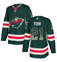 Men's Adidas Minnesota Wild #21 Eric Fehr Authentic Green Drift Fashion NHL Jersey Men's Adidas Minnesota Wild #21 Eric Fehr Authentic Green Drift Fashion NHL Jersey