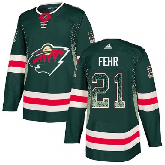 Men's Adidas Minnesota Wild #21 Eric Fehr Authentic Green Drift Fashion NHL Jersey Men's Adidas Minnesota Wild #21 Eric Fehr Authentic Green Drift Fashion NHL Jersey