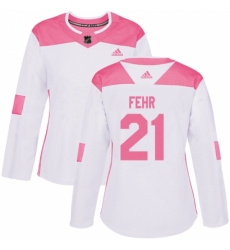 Women's Adidas Minnesota Wild #21 Eric Fehr Authentic White Pink Fashion NHL Jersey Women's Adidas Minnesota Wild #21 Eric Fehr Authentic White Pink Fashion NHL Jersey