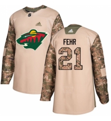 Youth Adidas Minnesota Wild #21 Eric Fehr Authentic Camo Veterans Day Practice NHL Jersey Youth Adidas Minnesota Wild #21 Eric Fehr Authentic Camo Veterans Day Practice NHL Jersey