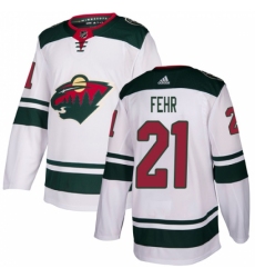 Youth Adidas Minnesota Wild #21 Eric Fehr Authentic White Away NHL Jersey Youth Adidas Minnesota Wild #21 Eric Fehr Authentic White Away NHL Jersey