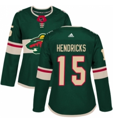 Women's Adidas Minnesota Wild #15 Matt Hendricks Authentic Green Home NHL Jersey Women's Adidas Minnesota Wild #15 Matt Hendricks Authentic Green Home NHL Jersey