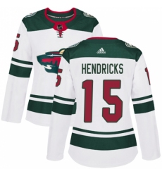 Women's Adidas Minnesota Wild #15 Matt Hendricks Authentic White Away NHL Jersey Women's Adidas Minnesota Wild #15 Matt Hendricks Authentic White Away NHL Jersey