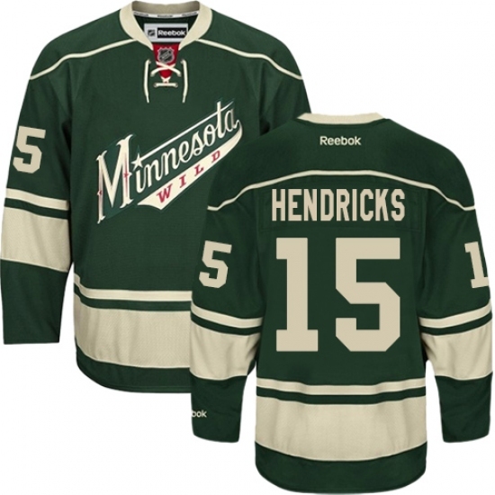 Youth Reebok Minnesota Wild #15 Matt Hendricks Premier Green Third NHL Jersey Youth Reebok Minnesota Wild #15 Matt Hendricks Premier Green Third NHL Jersey