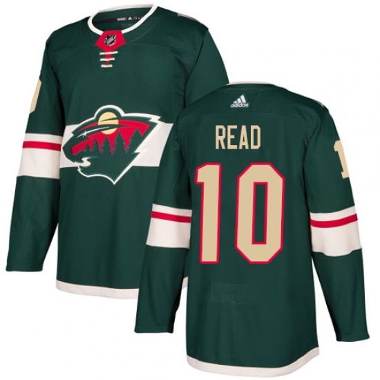 Men's Adidas Minnesota Wild #10 Matt Read Authentic Green Home NHL Jersey Men's Adidas Minnesota Wild #10 Matt Read Authentic Green Home NHL Jersey