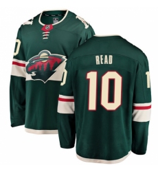 Men's Minnesota Wild #10 Matt Read Authentic Green Home Fanatics Branded Breakaway NHL Jersey Men's Minnesota Wild #10 Matt Read Authentic Green Home Fanatics Branded Breakaway NHL Jersey