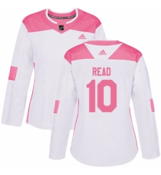 Women's Adidas Minnesota Wild #10 Matt Read Authentic White Pink Fashion NHL Jersey Women's Adidas Minnesota Wild #10 Matt Read Authentic White Pink Fashion NHL Jersey