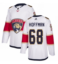 Men's Adidas Florida Panthers #68 Mike Hoffman Authentic White Away NHL Jersey Men's Adidas Florida Panthers #68 Mike Hoffman Authentic White Away NHL Jersey