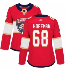Women's Adidas Florida Panthers #68 Mike Hoffman Authentic Red Home NHL Jersey Women's Adidas Florida Panthers #68 Mike Hoffman Authentic Red Home NHL Jersey
