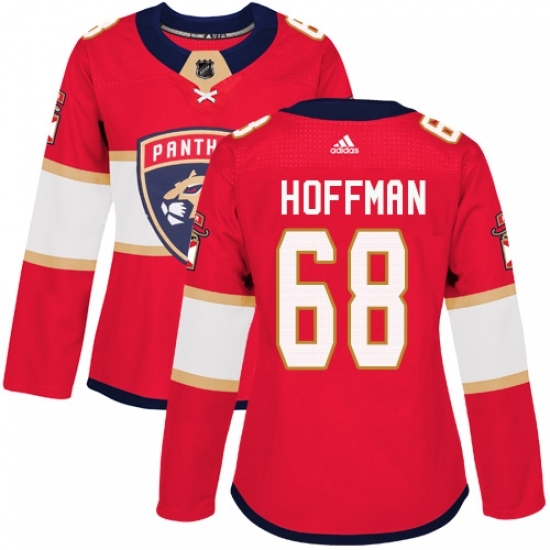 Women's Adidas Florida Panthers #68 Mike Hoffman Authentic Red Home NHL Jersey Women's Adidas Florida Panthers #68 Mike Hoffman Authentic Red Home NHL Jersey
