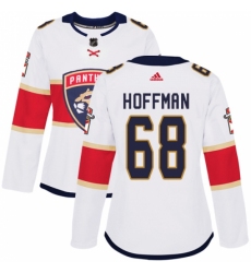 Women's Adidas Florida Panthers #68 Mike Hoffman Authentic White Away NHL Jersey Women's Adidas Florida Panthers #68 Mike Hoffman Authentic White Away NHL Jersey
