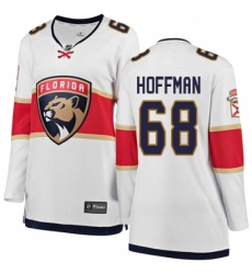 Women's Florida Panthers #68 Mike Hoffman Authentic White Away Fanatics Branded Breakaway NHL Jersey Women's Florida Panthers #68 Mike Hoffman Authentic White Away Fanatics Branded Breakaway NHL Jersey