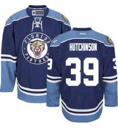 Men's Reebok Florida Panthers #39 Michael Hutchinson Premier Navy Blue Third NHL Jersey Men's Reebok Florida Panthers #39 Michael Hutchinson Premier Navy Blue Third NHL Jersey