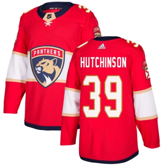 Youth Adidas Florida Panthers #39 Michael Hutchinson Premier Red Home NHL Jersey Youth Adidas Florida Panthers #39 Michael Hutchinson Premier Red Home NHL Jersey