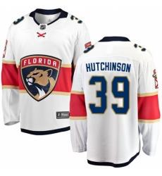 Youth Florida Panthers #39 Michael Hutchinson Authentic White Away Fanatics Branded Breakaway NHL Jersey Youth Florida Panthers #39 Michael Hutchinson Authentic White Away Fanatics Branded Breakaway NHL Jersey