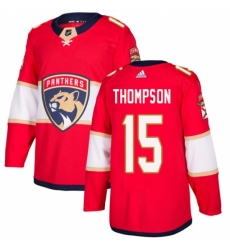 Men's Adidas Florida Panthers #15 Paul Thompson Premier Red Home NHL Jersey Men's Adidas Florida Panthers #15 Paul Thompson Premier Red Home NHL Jersey