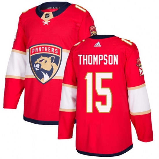 Men's Adidas Florida Panthers #15 Paul Thompson Premier Red Home NHL Jersey Men's Adidas Florida Panthers #15 Paul Thompson Premier Red Home NHL Jersey