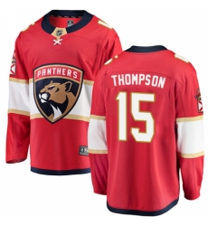 Men's Florida Panthers #15 Paul Thompson Authentic Red Home Fanatics Branded Breakaway NHL Jersey Men's Florida Panthers #15 Paul Thompson Authentic Red Home Fanatics Branded Breakaway NHL Jersey