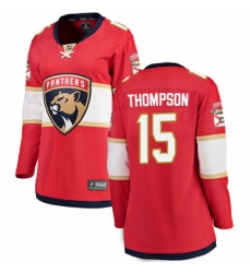 Women's Florida Panthers #15 Paul Thompson Authentic Red Home Fanatics Branded Breakaway NHL Jersey Women's Florida Panthers #15 Paul Thompson Authentic Red Home Fanatics Branded Breakaway NHL Jersey