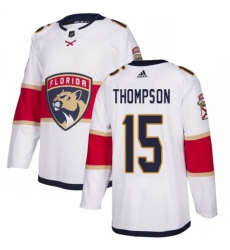 Youth Adidas Florida Panthers #15 Paul Thompson Authentic White Away NHL Jersey Youth Adidas Florida Panthers #15 Paul Thompson Authentic White Away NHL Jersey