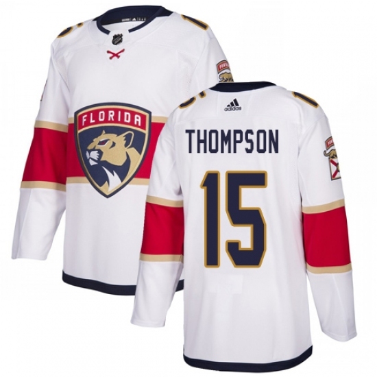 Youth Adidas Florida Panthers #15 Paul Thompson Authentic White Away NHL Jersey Youth Adidas Florida Panthers #15 Paul Thompson Authentic White Away NHL Jersey