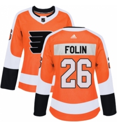 Women's Adidas Philadelphia Flyers #26 Christian Folin Premier Orange Home NHL Jersey Women's Adidas Philadelphia Flyers #26 Christian Folin Premier Orange Home NHL Jersey