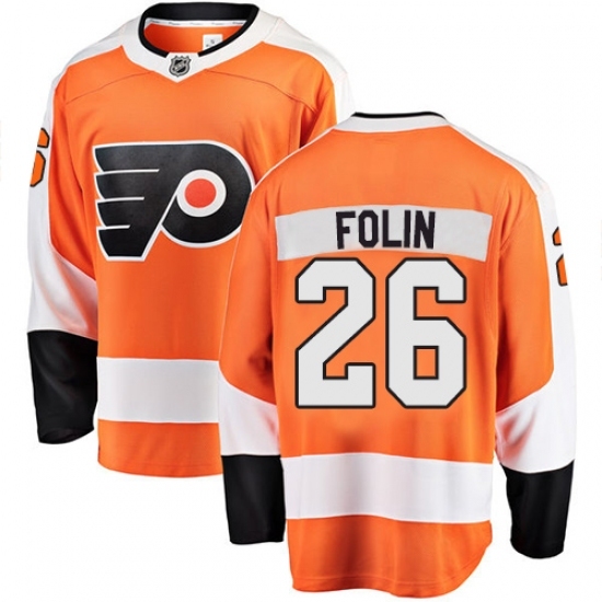 Youth Philadelphia Flyers #26 Christian Folin Fanatics Branded Orange Home Breakaway NHL Jersey Youth Philadelphia Flyers #26 Christian Folin Fanatics Branded Orange Home Breakaway NHL Jersey
