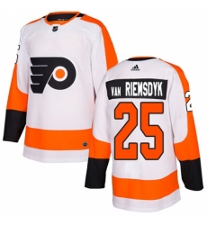 Men's Adidas Philadelphia Flyers #25 James Van Riemsdyk Authentic White Away NHL Jersey Men's Adidas Philadelphia Flyers #25 James Van Riemsdyk Authentic White Away NHL Jersey