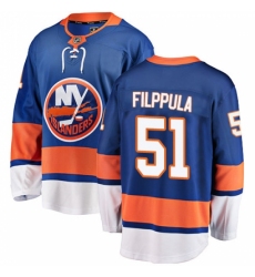 Men's New York Islanders #51 Valtteri Filppula Fanatics Branded Royal Blue Home Breakaway NHL Jersey