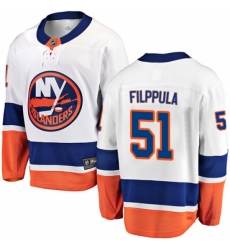 Youth New York Islanders #51 Valtteri Filppula Fanatics Branded White Away Breakaway NHL Jersey