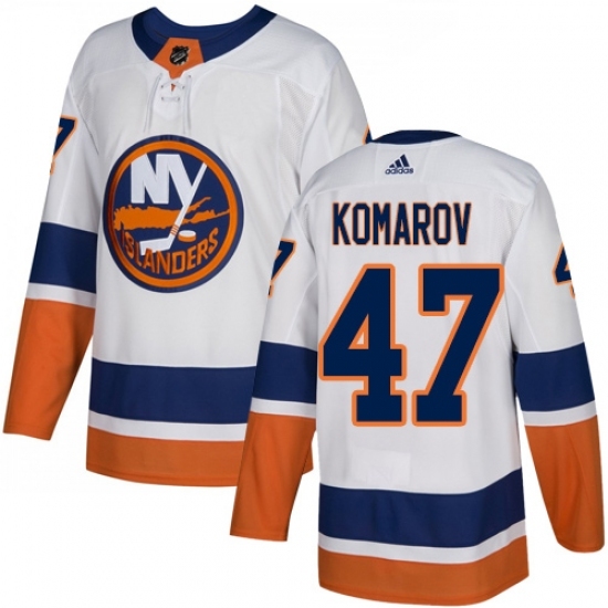 Youth Adidas New York Islanders #47 Leo Komarov Authentic White Away NHL Jersey Youth Adidas New York Islanders #47 Leo Komarov Authentic White Away NHL Jersey