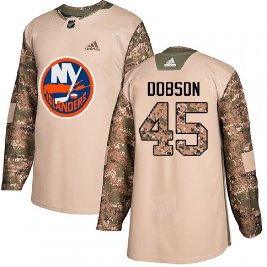 Men's Adidas New York Islanders #45 Noah Dobson Authentic Camo Veterans Day Practice NHL Jersey Men's Adidas New York Islanders #45 Noah Dobson Authentic Camo Veterans Day Practice NHL Jersey